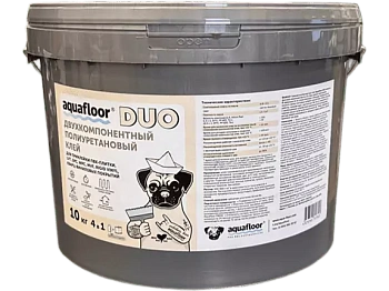 Двухкомпонентный полиуритановый клей Aquafloor “DUO” 10 кг.